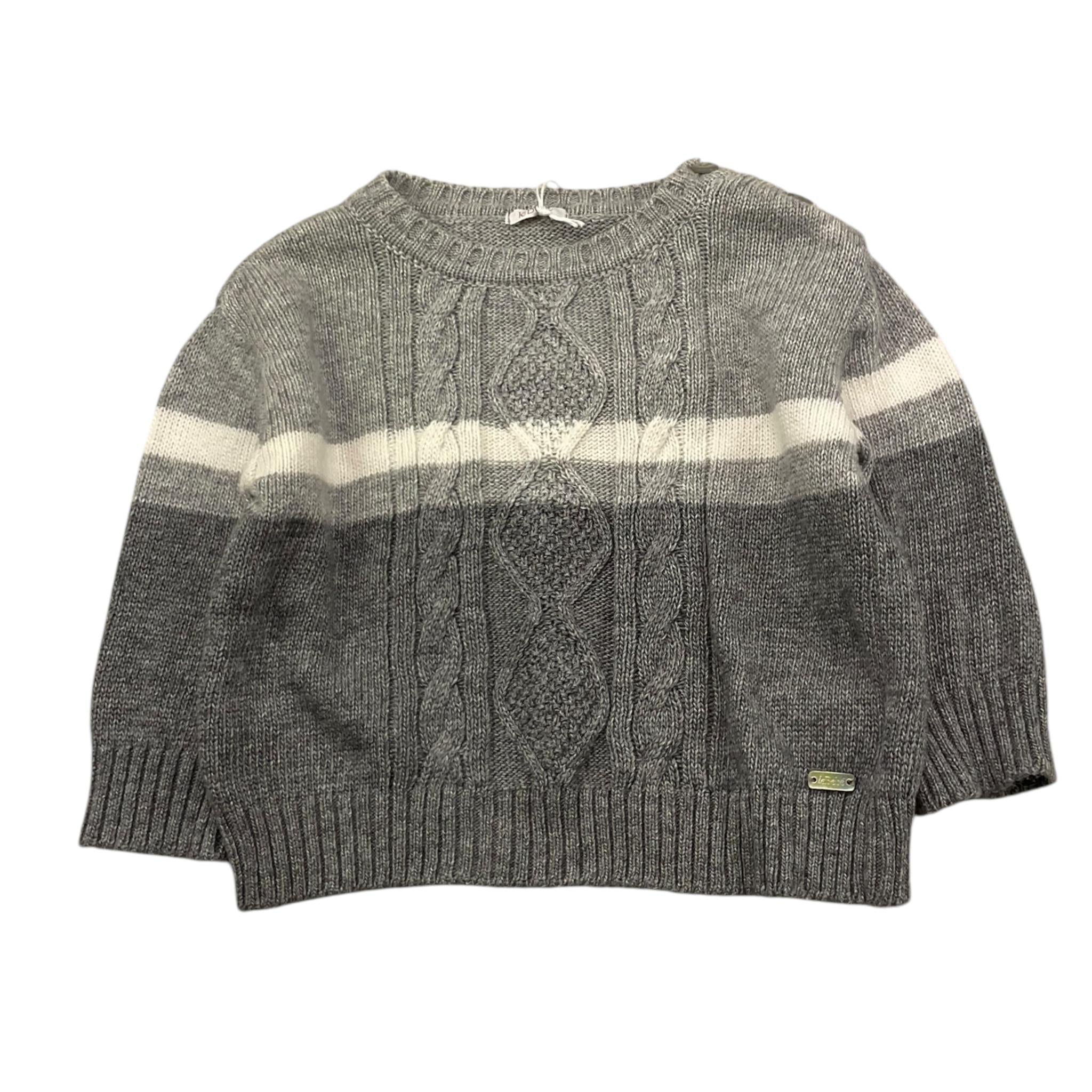 LE BEBE' maglia girocollo bicolore con fantasia a righe Grigio per Neonato LBB5148 GRIGIO LE BEBE' 