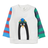 STELLA McCARTNEY felpa chiusa girocollo tinta unita con maniche in contrasto Bianco per Neonato TT4600 BIANCO STELLA McCARTNEY 