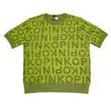 Pinko T-Shirt Girocollo Tinta Unita con Logo per Bambina KFMA006 VERDE PINKO 