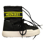 MOON BOOT stivali tinta unita con lacci e logo Nero per Bambina 80D3440020 NERO MOON BOOT 