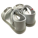 Cesare Paciotti Sandals Solid Color With White Logo Application For Girls
