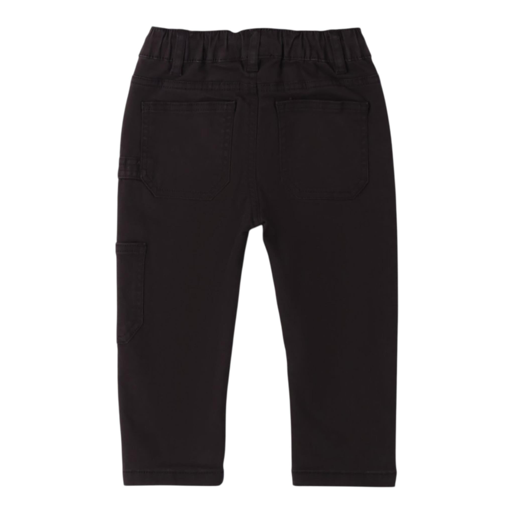 Sarabanda Pantalone tinta unita con Elastico In Vita Nero per Bambino 0B031J NERO SARABANDA 