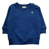 Trussardi Felpa Chiusa Girocollo Tinta Unita con Logo per Neonato TIP26001FE BLU TRUSSARDI 