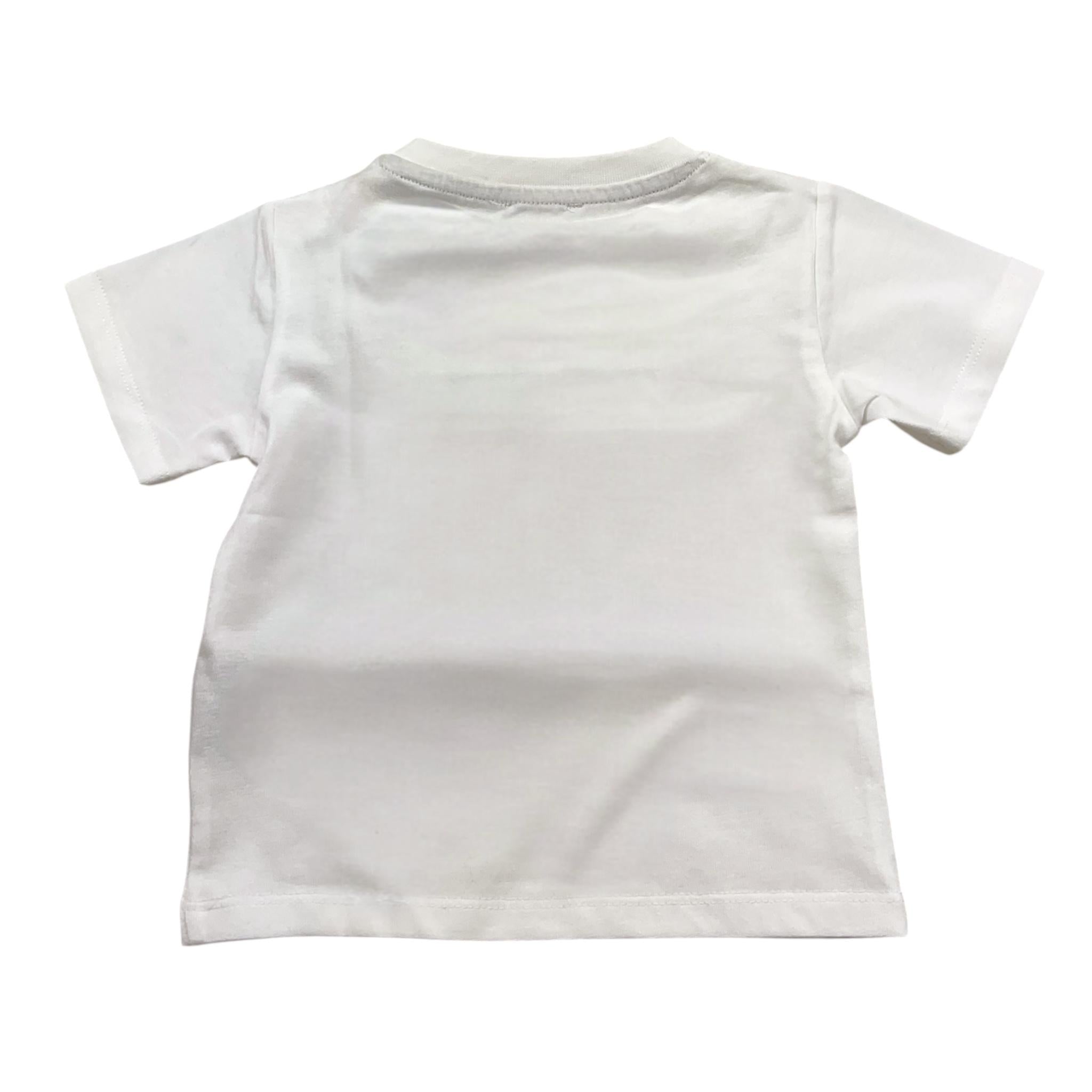 Trussardi T-Shirt Tinta Unita con Stampa per Neonato TIP25046TS BIANCO TRUSSARDI 