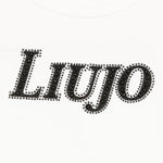 LIU JO shirt girocollo tinta unita con stampa Bianco per Bambina GF4158 BIANCO LIU JO 