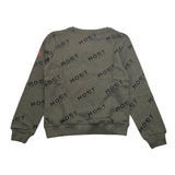 Most Los Angeles Crewneck Sweatshirt Solid Color Logo Green For Boys