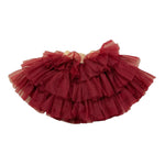 LE BEBE' gonna tinta unita in tulle Bordeaux per Neonata LBG6078 BORDEAUX LE BEBE' 