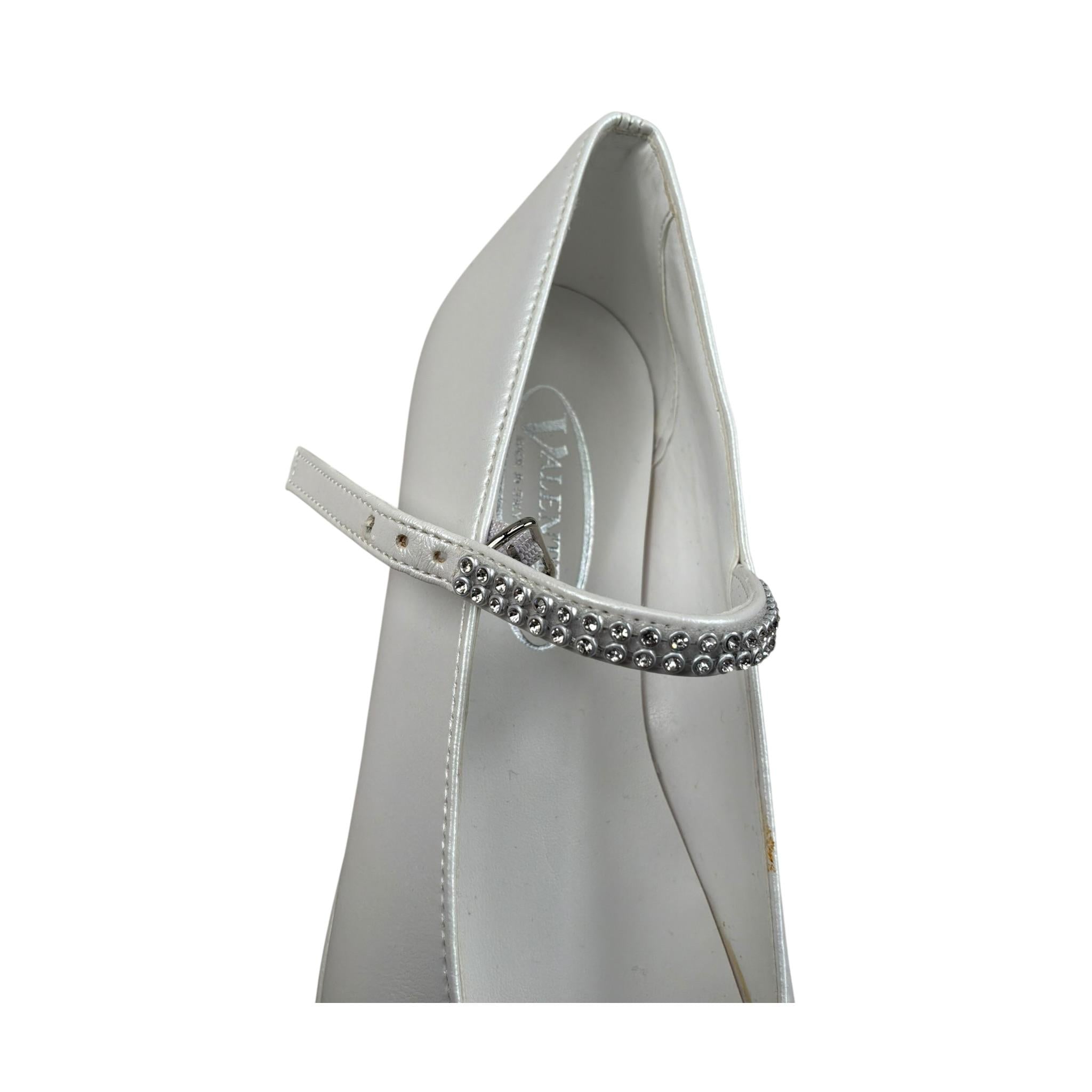 Valentino Minale Ballerina Tinta Unita con Brillantini per Bambina 23334 BIANCO VALENTINO MINALE 