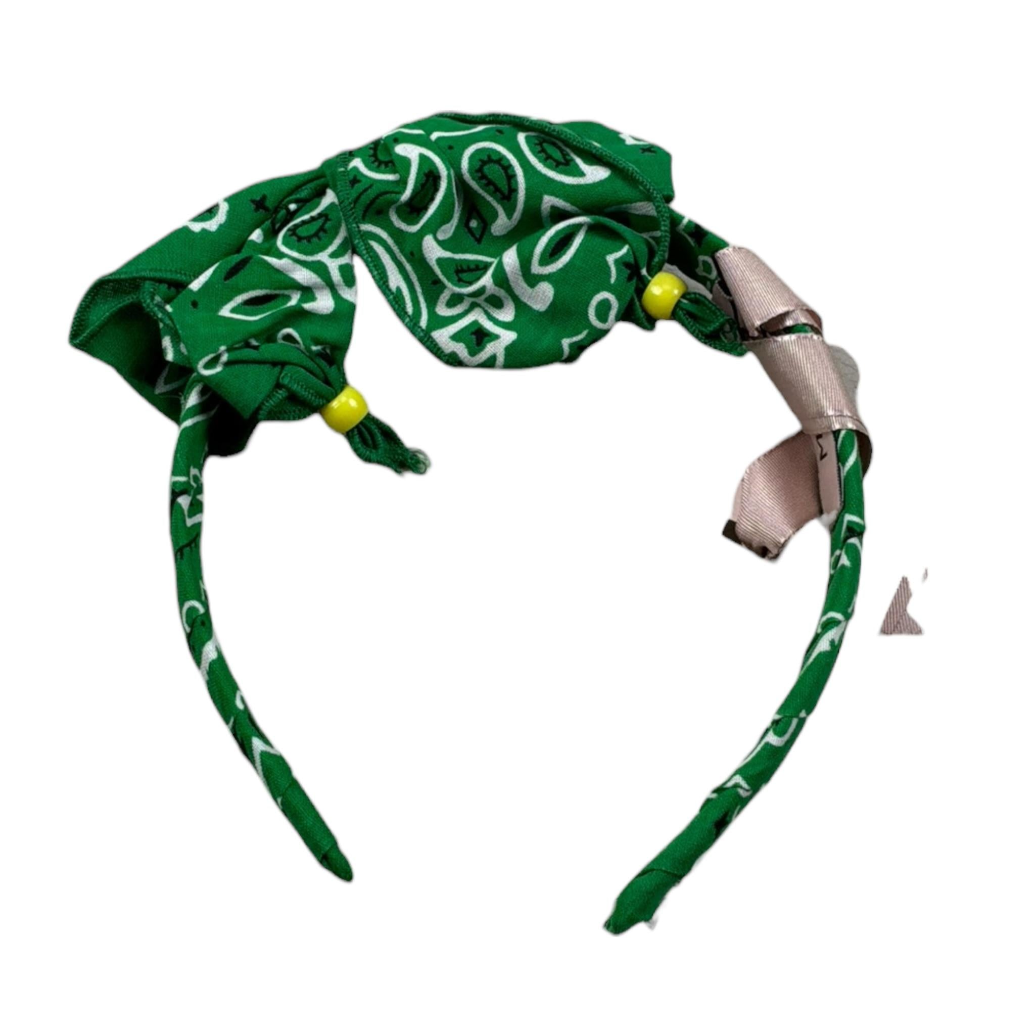 Mariuccia Cerchietto Tinta Unita per Bambina CRMM VERDE MARIUCCIA 