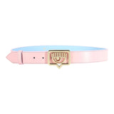 Chiara Ferragni Two-Tone Belt With Pink Logo For Girls