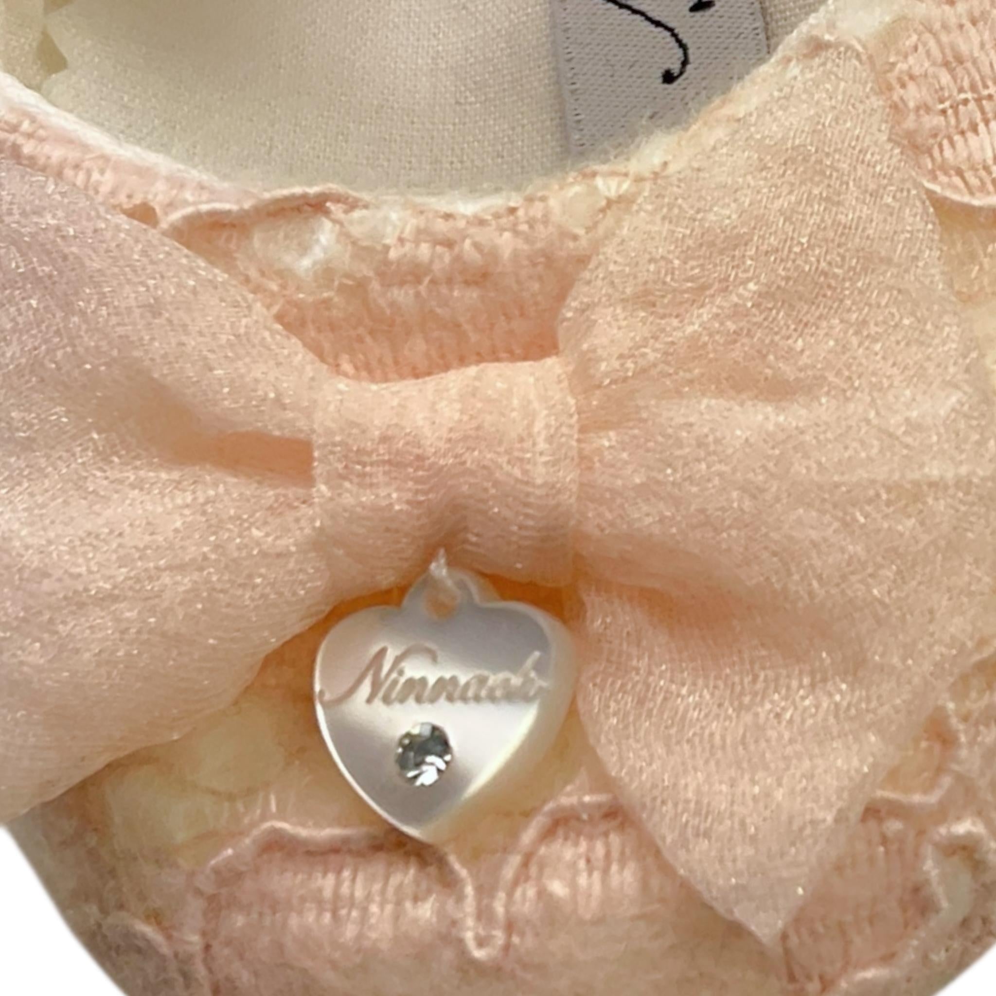 Ninnaoh Ballerina Tinta Unita con Ricami per Neonata IL16123 ROSA NINNAOH 