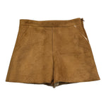 MISS BLUMARINE short tinta unita in camoscio Cammello per Bambina DV6A09X CAMMELLO MISS BLUMARINE 