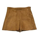 MISS BLUMARINE short tinta unita in camoscio Cammello per Bambina DV6A09X CAMMELLO MISS BLUMARINE 