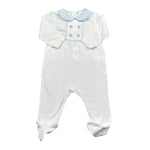 Dolcimonelli Tutita tinta unita con Fantasia A Righe Bianco per Neonato 436505008 BIANCO DOLCIMONELLI 