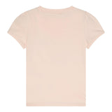 Guess T-Shirt Girocollo Tinta Unita con Logo per Bambina K5RI07K6YW4 ROSA GUESS 