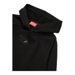 DIESEL felpa tinta unita con cappuccio Nero per Bambino J02014 NERO DIESEL 