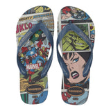 Havaianas Flip Flops Solid Color With Marvel Blue Pattern For Boys