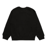 DIESEL felpa chiusa girocollo tinta unita con stampa logo Nero per Bambino H01787 NERO DIESEL 
