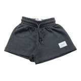 Shoe Short Solid Color Tracksuit Model With Elastic Waist Black For Girls