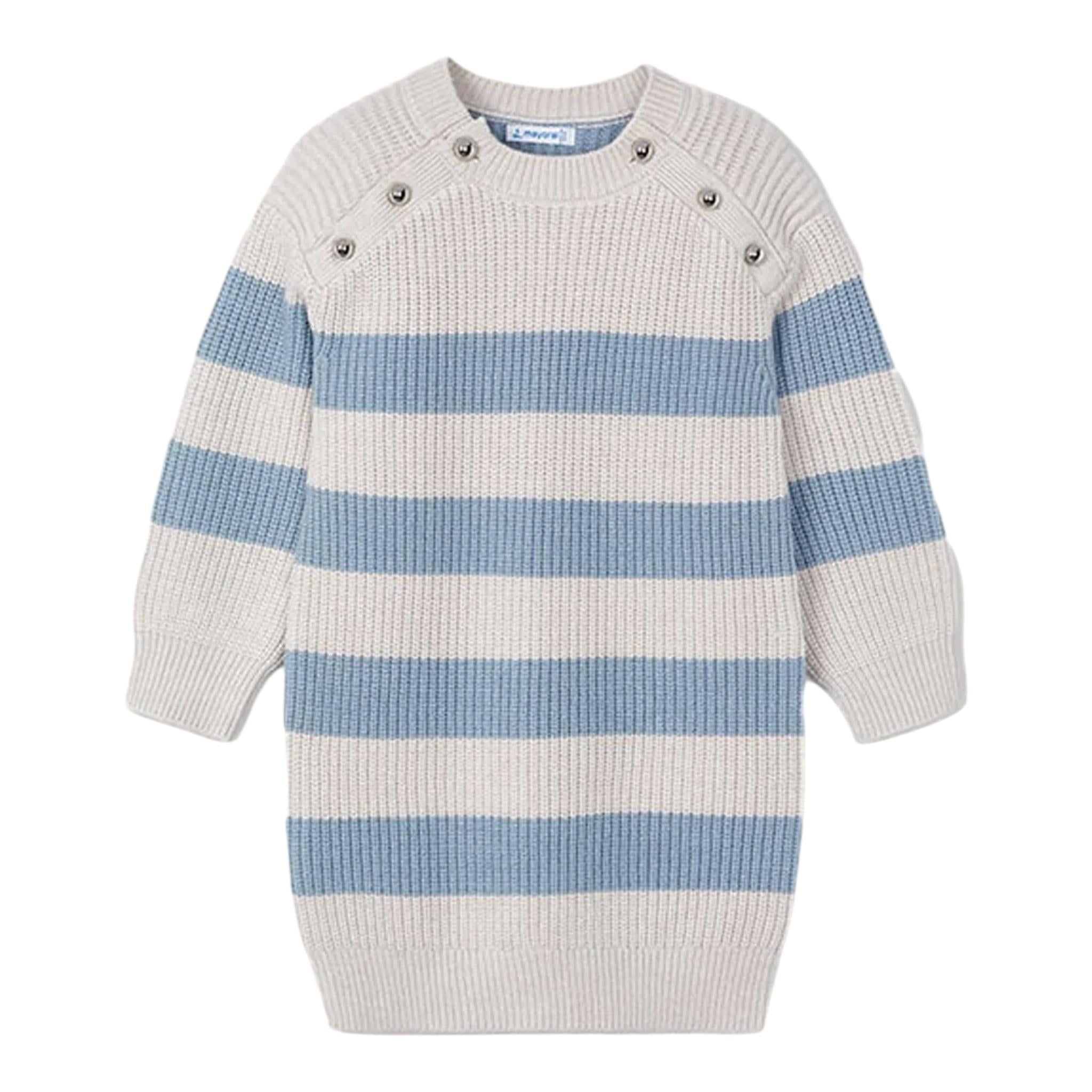 MAYORAL abito in maglia girocollo fantasia a righe Beige per Bambina 4924 BEIGE MAYORAL 