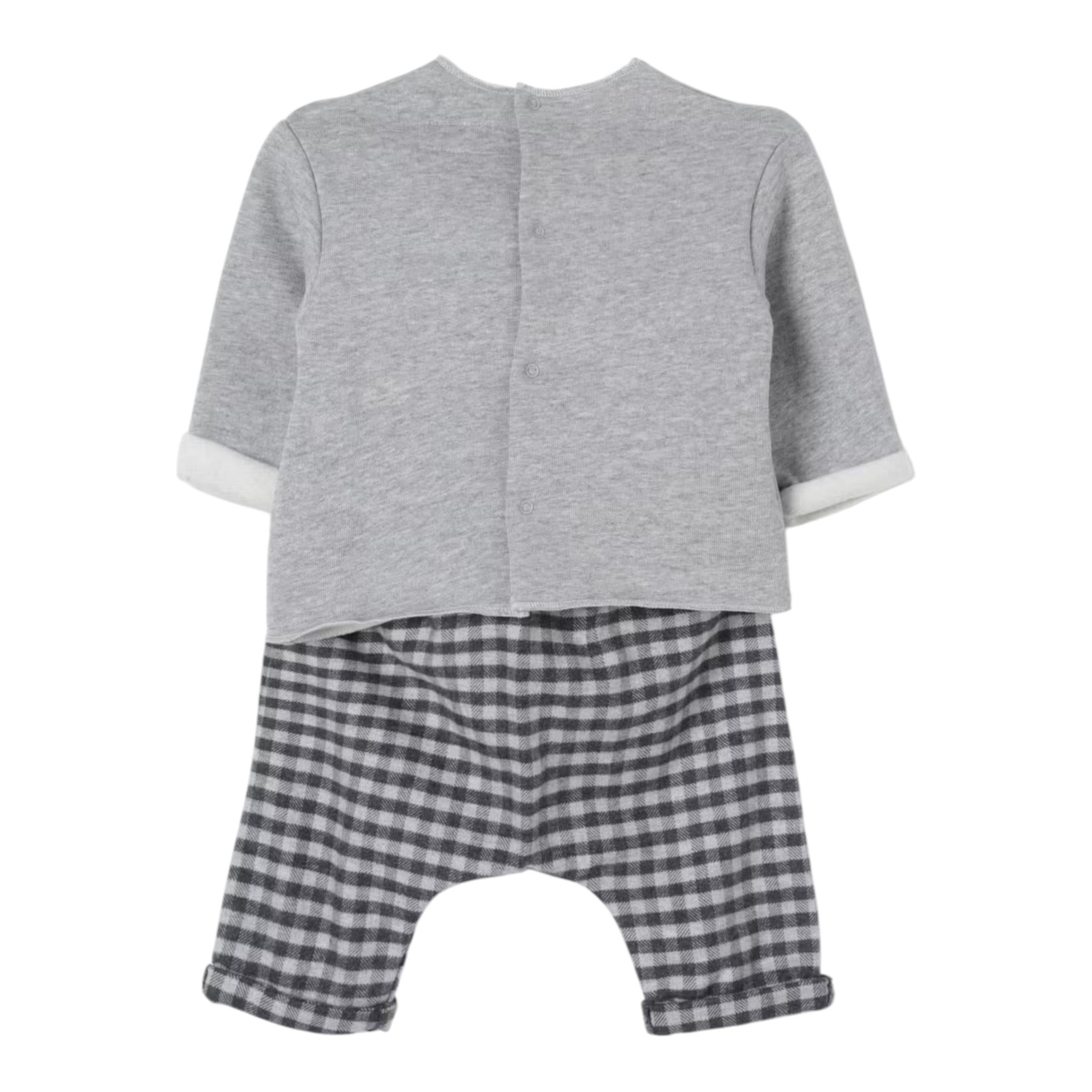TEDDY E MINOU completo 2 pezzi shirt-pantalone Grigio per Neonato I24CP036C3155 GRIGIO TEDDY E MINOU 