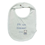 Chicco Plain Bib With Contrasting Print Blue For Newborn