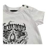 John Richmond T-Shirt Girocollo Tinta Unita con Logo per Neonato RIP26071TS BIANCO JOHN RICHMOND 