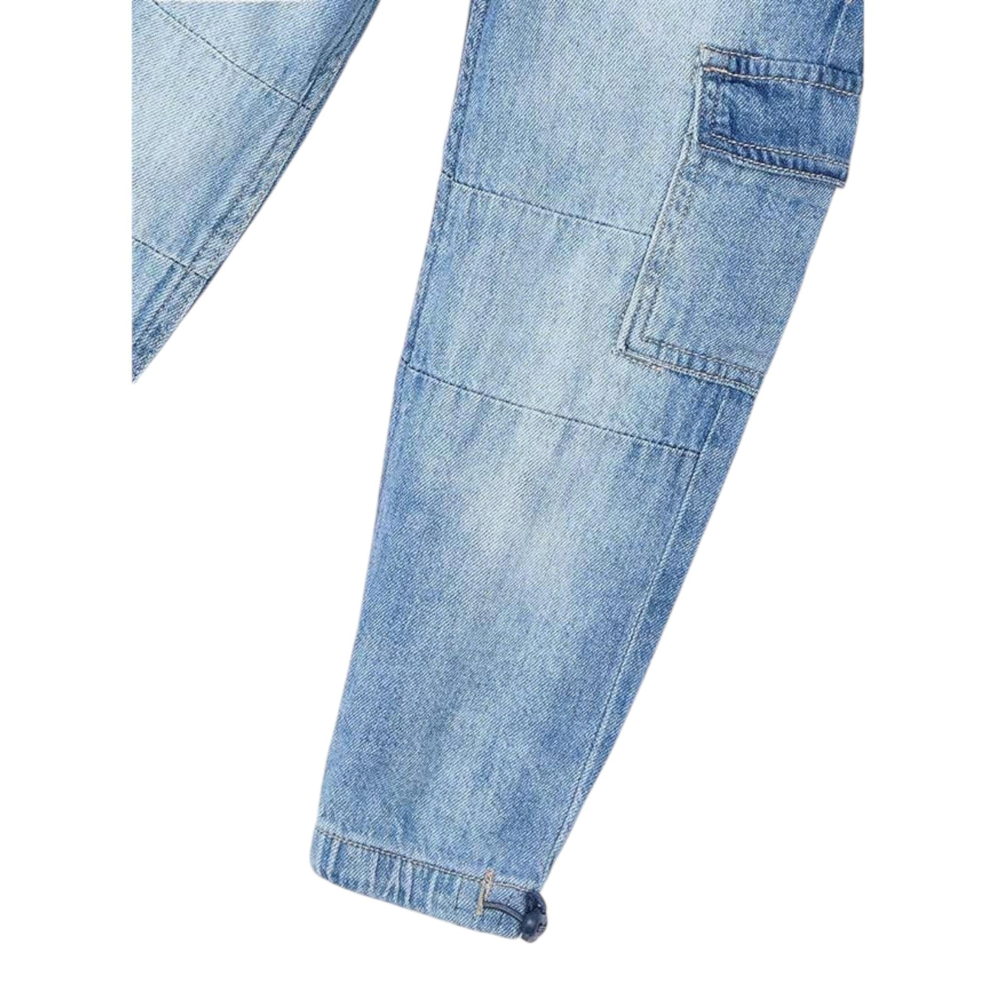 Mayoral Jeans Tinta Unita con Elastico In Vita per Bambino 3573 AZZURRO MAYORAL 