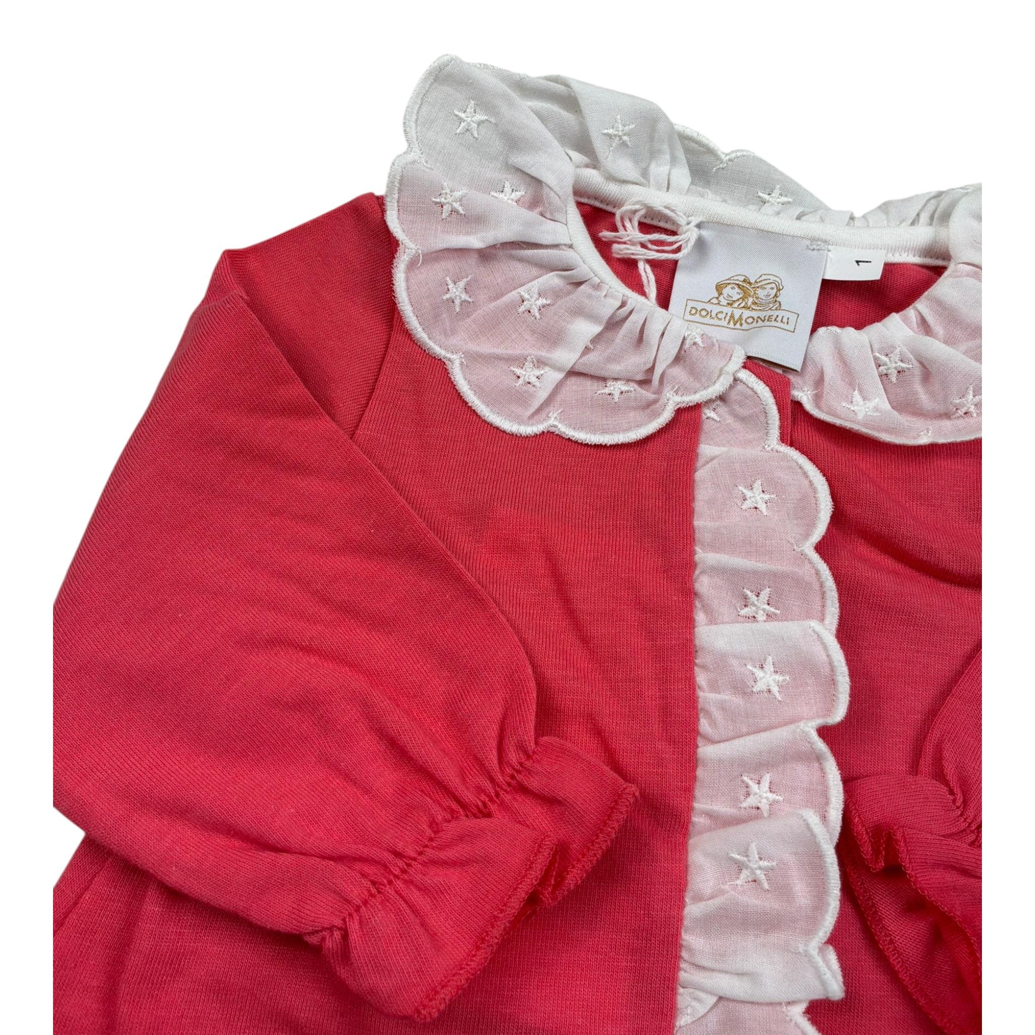 Dolcimonelli Tutina Manica Lunga tinta unita Rosa per Neonata 436504008 ROSA DOLCIMONELLI 