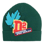 DSQUARED2 cappello tinta unita con stampa logo Verde per Bambino DQ1152 VERDE DSQUARED2 