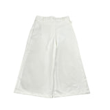 Magil Pantalone Tinta Unita Modello A Palazzo per Bambina HN25037 BIANCO MAGIL 