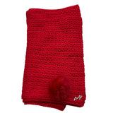 LIU JO sciarpa tinta unita con applicazione pon pon Rosso per Bambina G62116 ROSSO LIU JO 