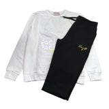 Cesare Paciotti Complete Crewneck Sweatshirt-Trousers In Tracksuit White For Boys