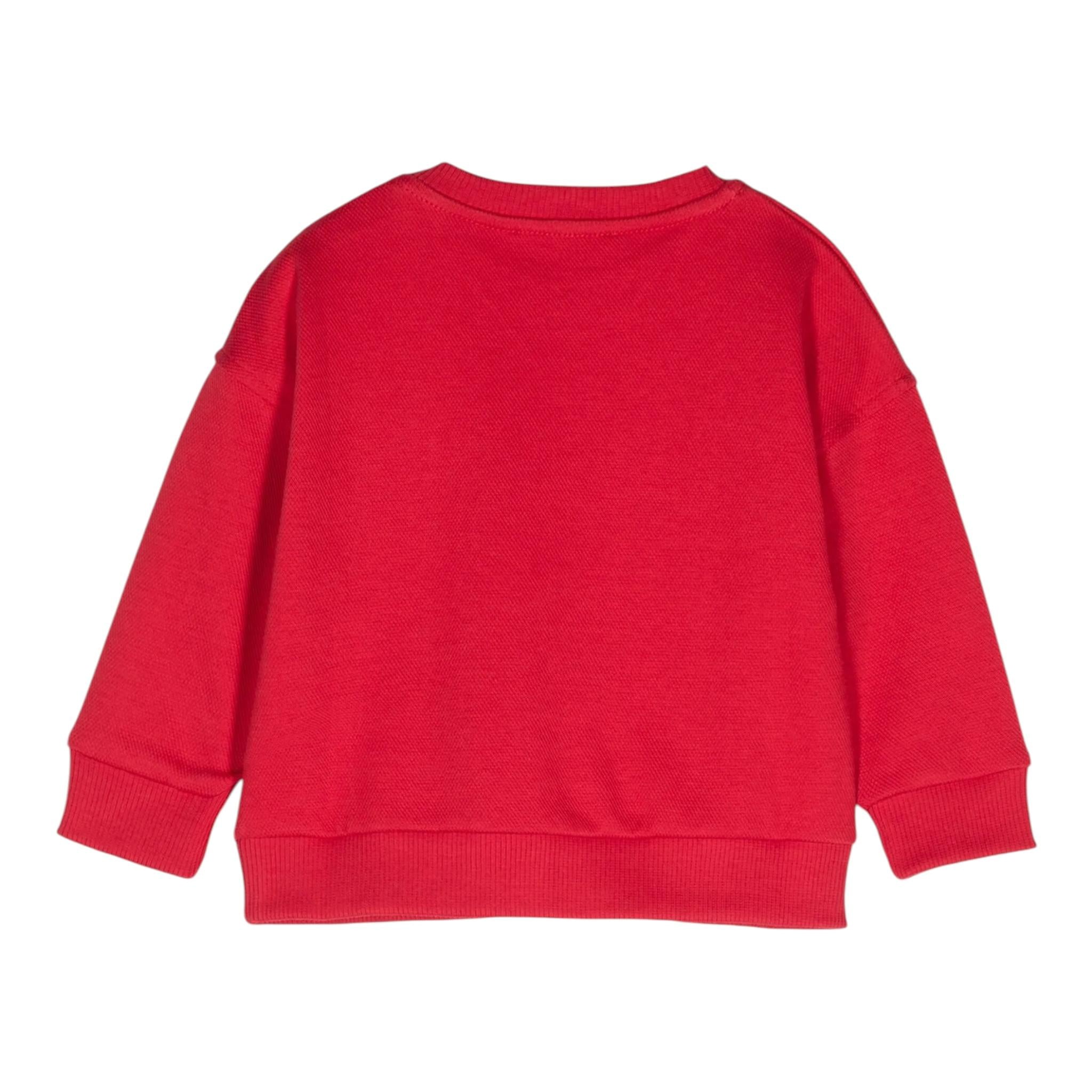 MOSCHINO felpa chiusa girocollo con stampe orsi Rosso per Neonato MUF05K ROSSO MOSCHINO 
