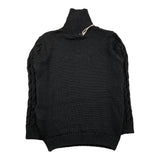NUPKEET maglia collo alto tinta unita Nero per Bambino 4DNK419 NERO NUPKEET 