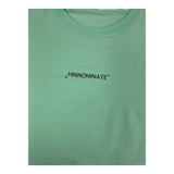 Hinnominate Solid Color Crew Neck Lace Up T-Shirt Aqua For Girls