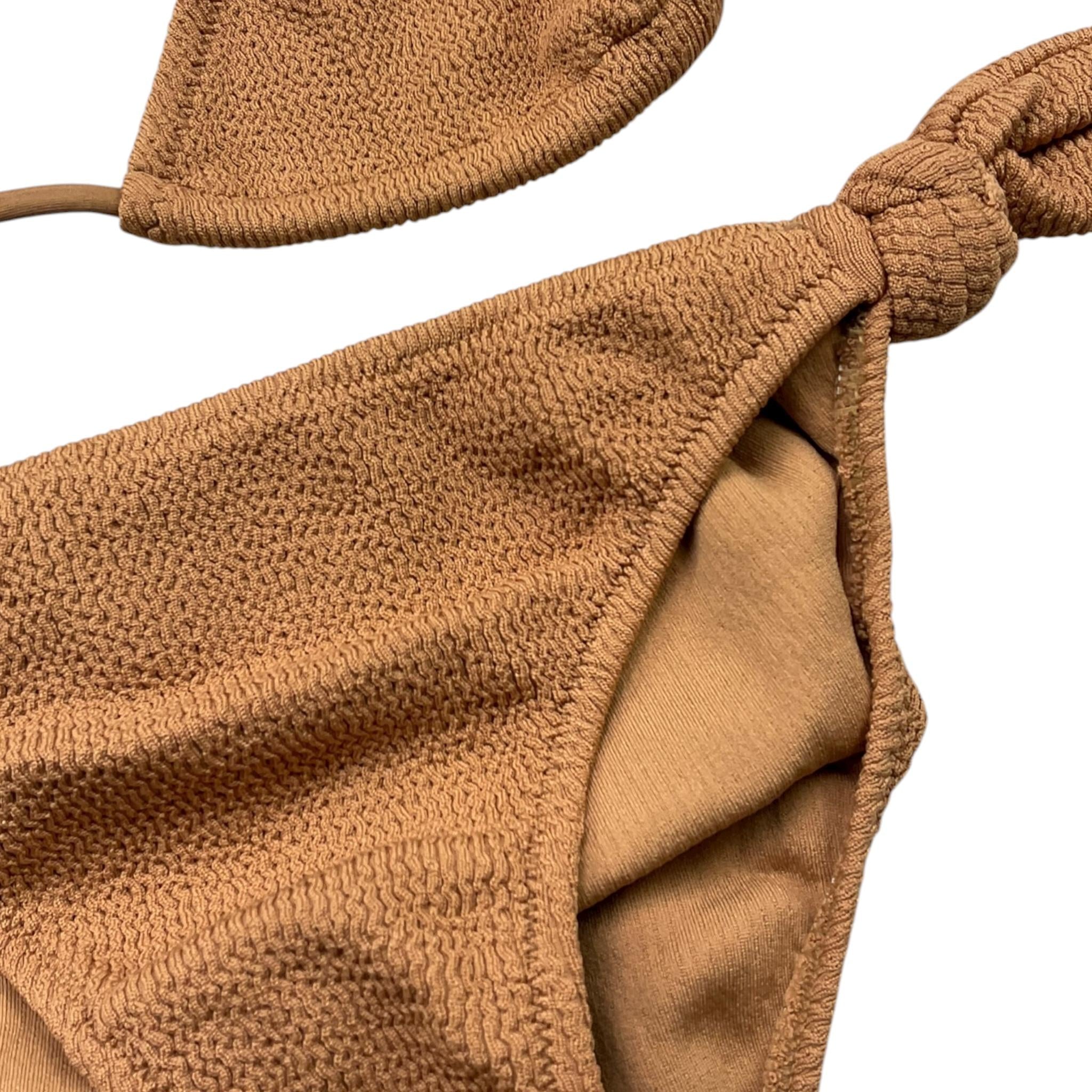 Matinée Costume 2 Pezzi Triangolo-Slip Tinta Unita per Bambina CC3021 CAMMELLO MATINÉE 