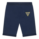 Guess Bermuda Tinta Unita con Logo per Bambino N93Q18KAUG00X BLU GUESS 