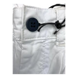 Cesare Paciotti Plain Trousers With Adjustable Waist White For Newborn