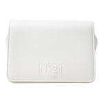 N°21 borsa tinta unita con logo e tracolla Bianco per Bambina N21A35 BIANCO N°21 