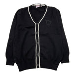 CESARE PACIOTTI cardigan tinta unita con profili in contrasto Nero per Bambino MGP5359BX NERO CESARE PACIOTTI 