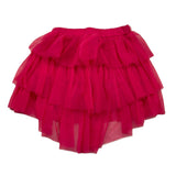 M+E' Solid Color Skirt with Tulle and Elastic Waist Fuchsia for Baby Girl