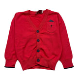 Cesare Paciotti Cardigan Solid Color With Buttons Red For Newborn