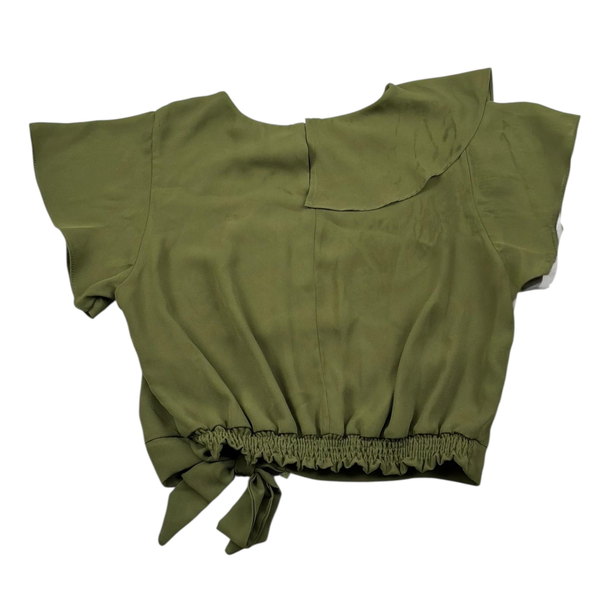 Kocca Camicia Mezza Manica Tinta Unita per Bambina TAMAJAL VERDE Kocca 