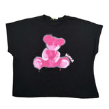 Disclaimer T-Shirt Girocollo tinta unita con Stampa Nero per Bambina 25EDK58523 NERO DISCLAIMER 