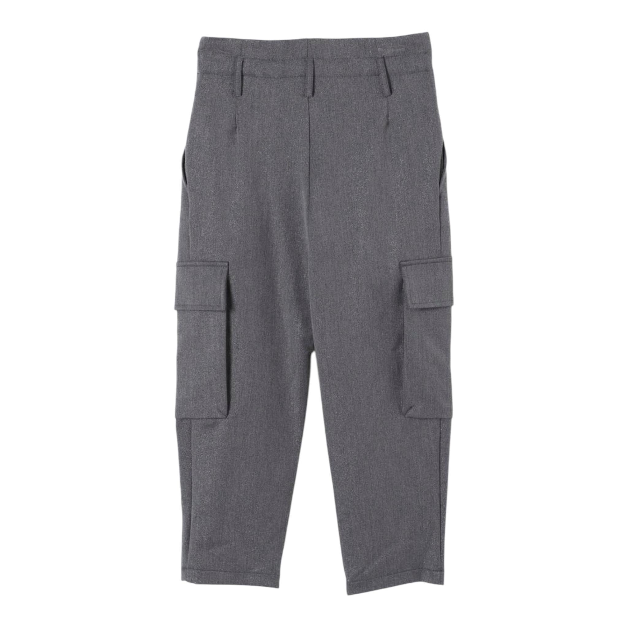 PINKO pantalone tinta unita con tasconi Grigio per Bambina F4PIJGPA020 GRIGIO PINKO 