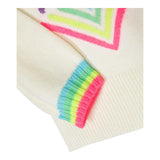 Billieblush Baby Girl Solid Color Crew Neck Cream Print Top