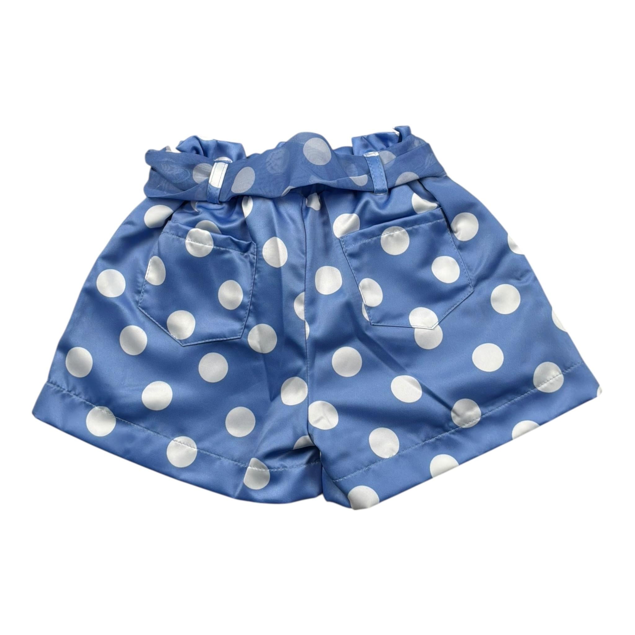 Miss Grant Short tinta unita Fantasia Pois Blu per Neonata MG1293XX BLU MISS GRANT 