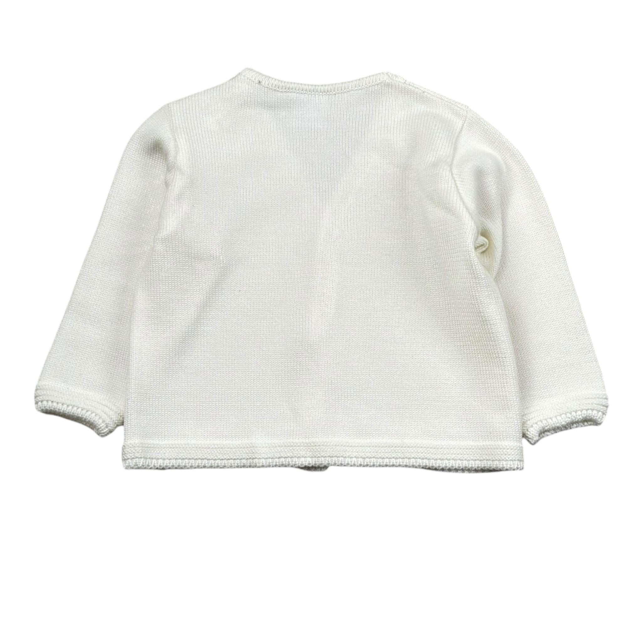 Granlei Cardigan Tinta Unita per Neonato 125134 PANNA GRANLEI 