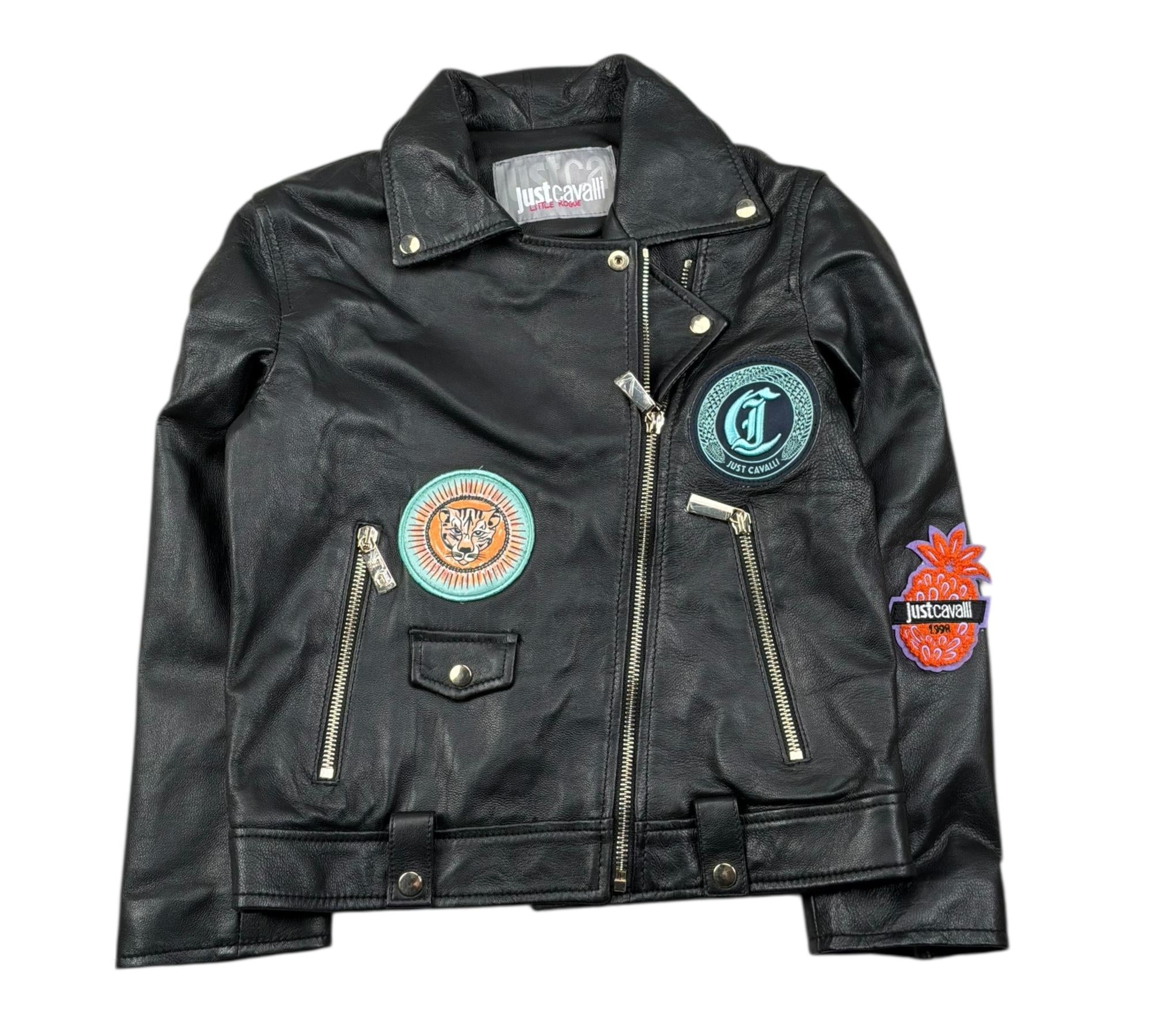 Just Cavalli Giubbino Ecopelle Tinta Unita per Bambino JGP260205GB NERO JUST CAVALLI 